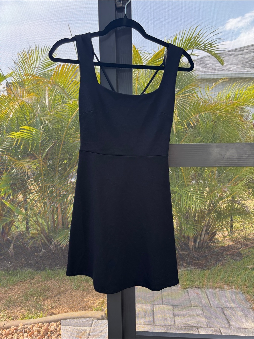 Love Culture Black Scoop-Neck Mini Dress